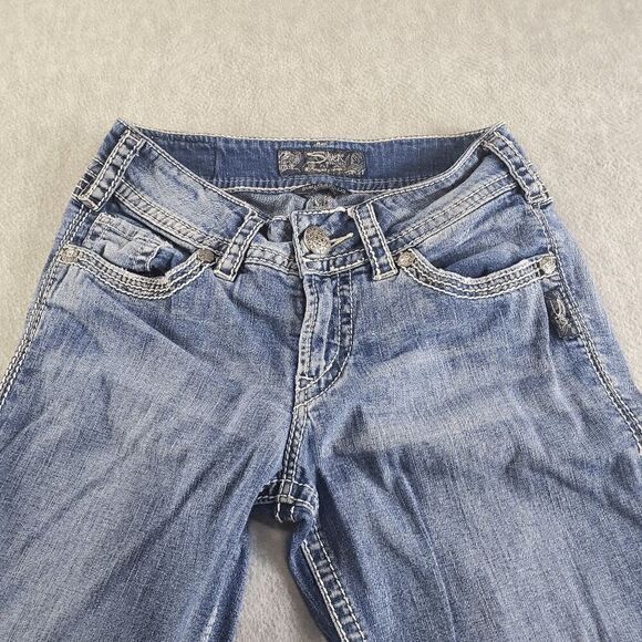 Silver Jeans Womens 25W Blue Suki Surplus Light Wash Denim Capris - Picture 9 of 12